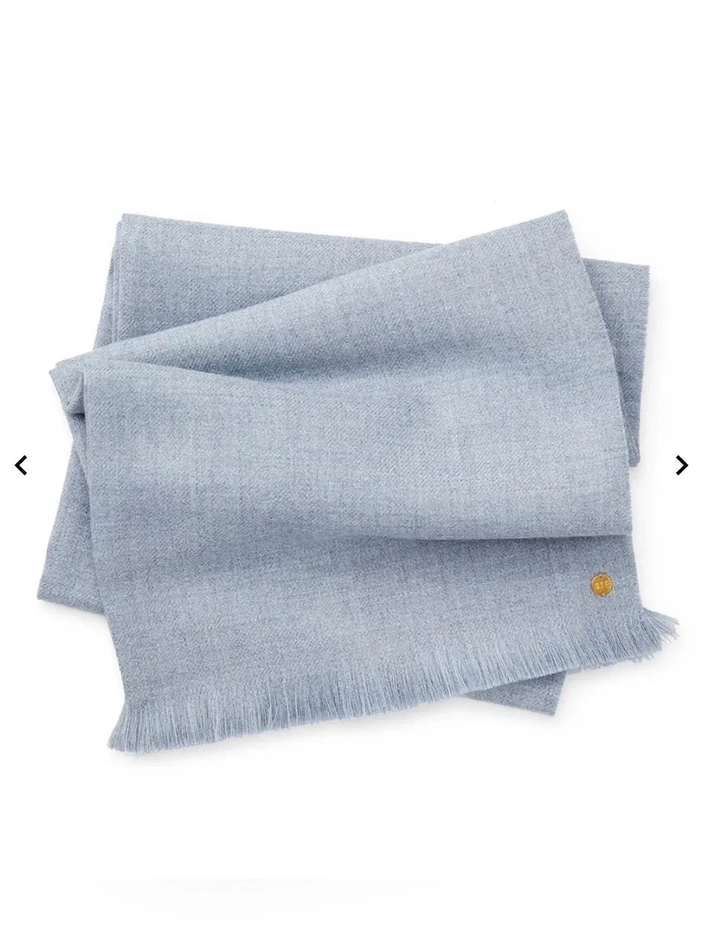 St. Frank || Soft Blue Baby Alpaca Throw Wrap Travel Blanket